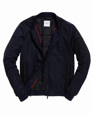 Superdry Edit Flight Bomber Férfi Kabát Sötétkék | WXTML4395